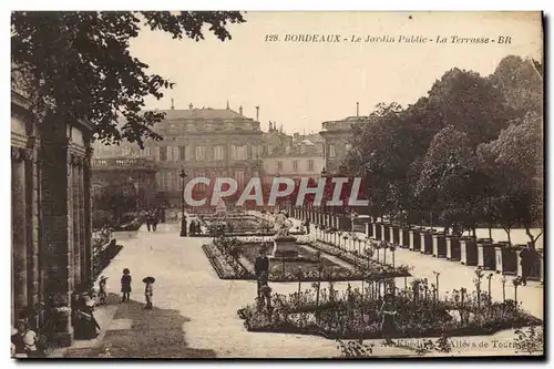 Cartes postales Bordeaux Le Jardin Public La Terrasse