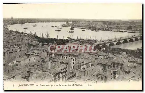 Ansichtskarte AK Bordeaux Panorama Pris De La Tour Saint Michel