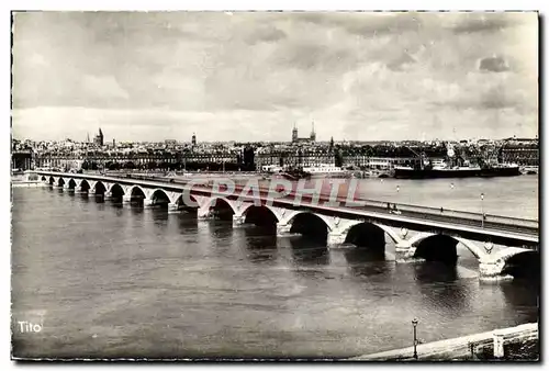 Cartes postales moderne Bordeaux Le Pont Facade Du Quai Richelieu