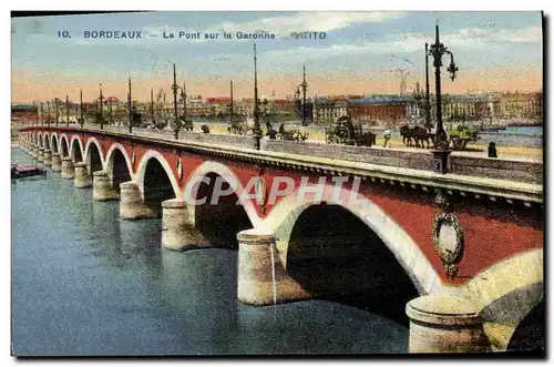 Cartes postales Bordeaux Le Pont Sur La Garonne