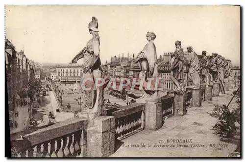 Ansichtskarte AK Bordeaux Vue Prise De La Terrasse Du Grand Theatre