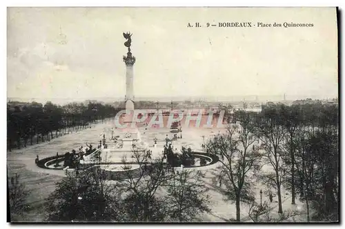 Cartes postales Bordeaux Place Des Quinconces