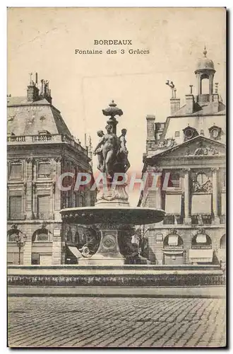 Cartes postales Bordeaux Fontaine Des 3 Graces