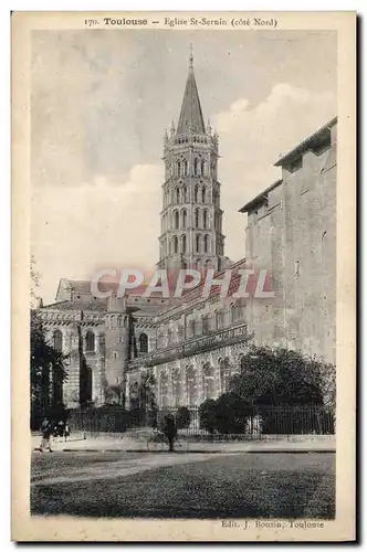 Cartes postales Toulouse Eglise St Sernin