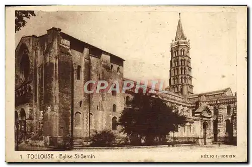 Cartes postales Toulouse Eglise St Sernin