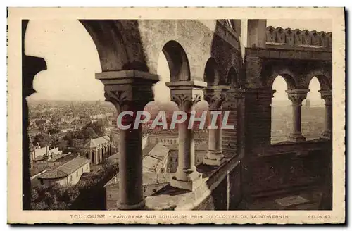 Ansichtskarte AK Toulouse Panorama Sur Toulouse pris du cloitre Saint Sernin