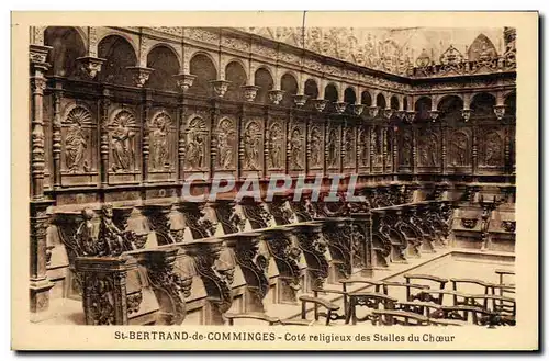 Cartes postales St Bertrand De Comminges Cote Religieux des stalles du coeur