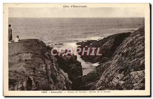 Ansichtskarte AK Cancale Pointe du Grouin Entree de la grotte