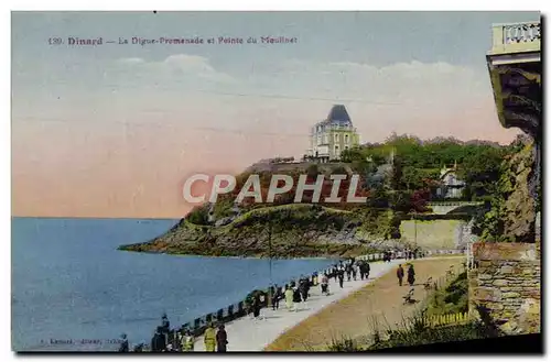 Ansichtskarte AK Dinard La digue promenade et pointe du Moulinet