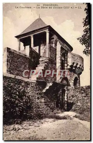 Ansichtskarte AK Fougeres Le chateau La Tour De Coigny