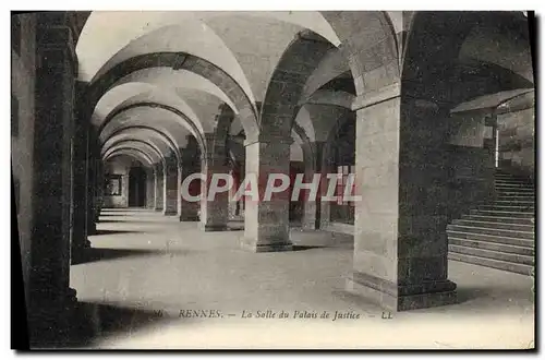 Cartes postales Rennes la Salle du Palais de Justice