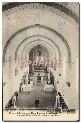 Ansichtskarte AK Abbaye cistercienne de Notre Dame de Bonnecombe Ancienne eglise abbatiale restauree Le choeur