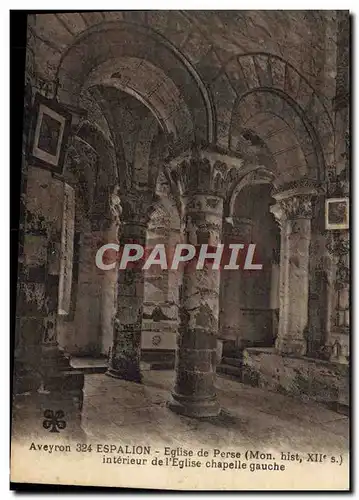 Cartes postales Espallon Eglise de Perse interieur de l&#39eglise chapelle gauche