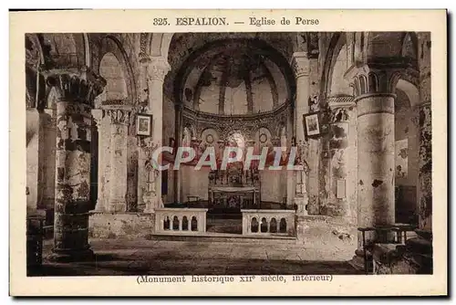 Cartes postales Espallon Eglise de Perse