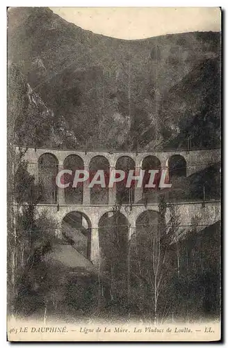 Cartes postales Le Dauphine Ligne de la Mure Les viaducs de Loulla