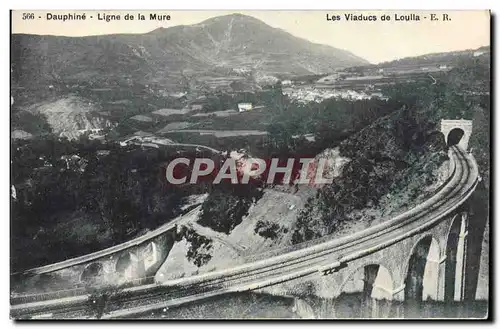 Cartes postales Le Dauphine Ligne de la Mure Les viaducs de loulla