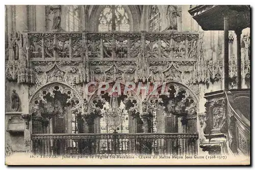 Cartes postales Troyes Jube en Pierre de L'Eglise Ste Madeleine Jean Gaide