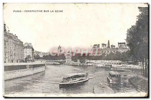 Cartes postales Paris Perspective Sur La Seine