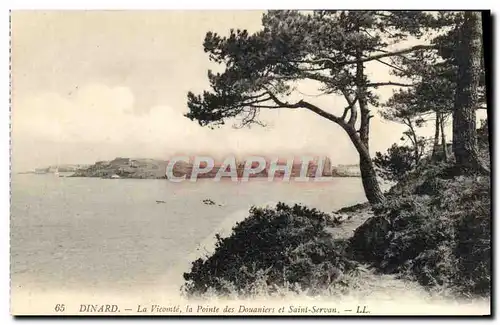 Cartes postales Dinard La Vicomte la Pointe des Douaniers et Saint Servan