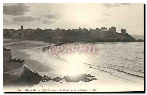 Ansichtskarte AK Dinard Effet de Lune a la Pointe de la Malouine