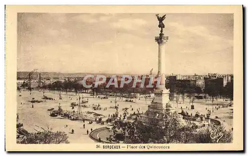 Cartes postales Bordeaux Place des Quinconces