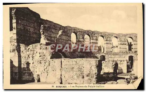 Cartes postales Bordeaux Les ruines du palais Gallien