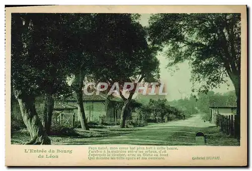 Cartes postales L'entree du Bourg de leon