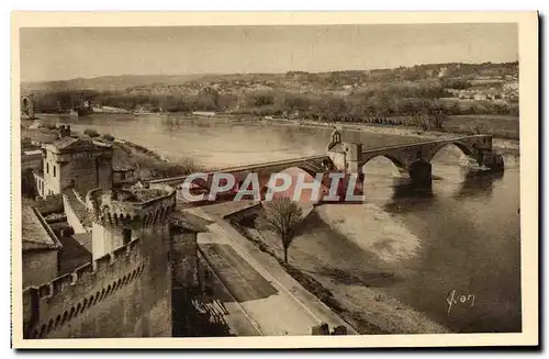 Ansichtskarte AK Avignon Vue Generale sur la Rive droite du Rhone