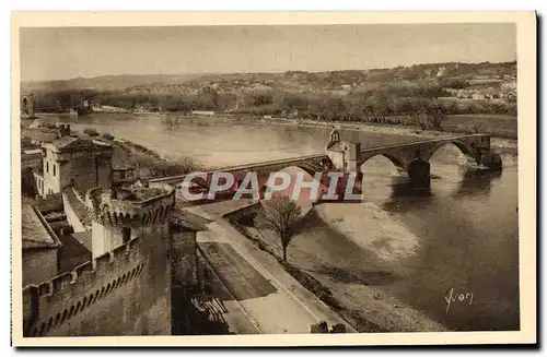 Cartes postales Avignon Vue Generale sur la Rive droite du Rhone