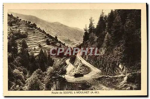 Cartes postales Moulinet Route de Sospel