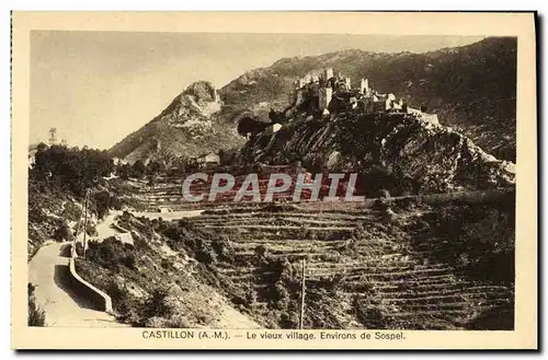 Cartes postales Castillon Le Vieux Village Environs de Sospel