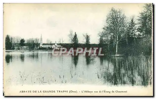 Cartes postales Abbaye De La Grande Trappe L&#39abbaye vue de l&#39etang de Chaumont