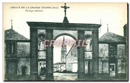 Cartes postales Abbaye De La Grande Trappe Portique interieur