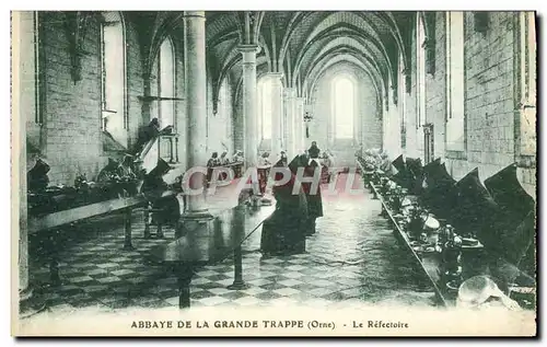 Ansichtskarte AK Abbaye De La Grande Trappe Le refectoire