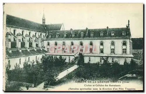 Ansichtskarte AK Abbaye De La Grande Trappe Cloitre et cellules des retraitants