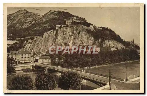 Cartes postales Grenoble Les Forts de Rabot et de la Bastille et le pont de France