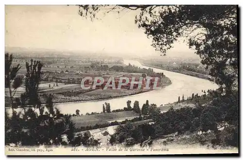 Cartes postales Agen Vallee de la Garonne Panorama