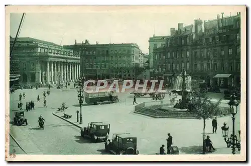 Cartes postales Bordeaux La Place de la Comedie