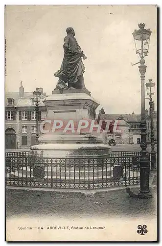 Cartes postales Abbeville Statue de Lesueur