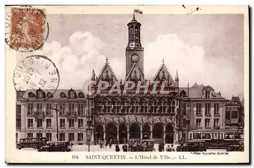 Cartes postales Saint Quentin L&#39hotel de ville