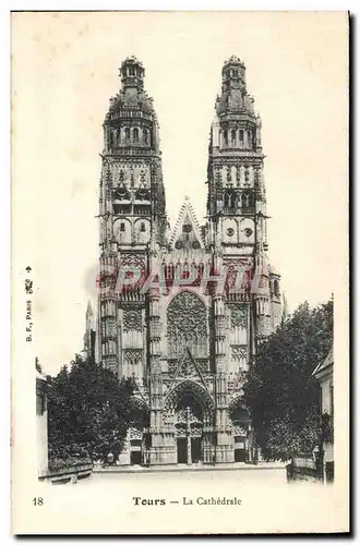 Cartes postales Tours La Cathedrale