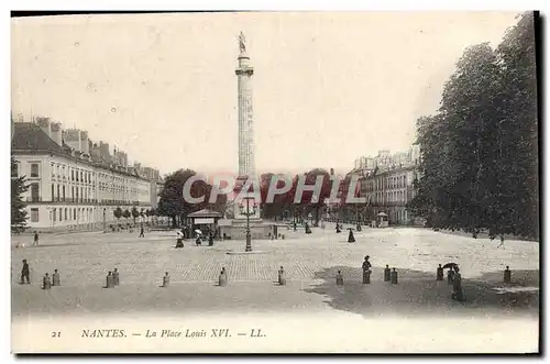 Cartes postales Nantes La Place Louis XVI