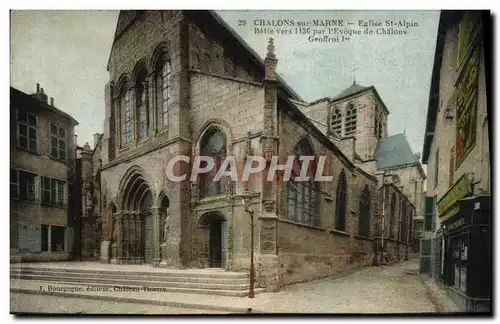 Cartes postales Chalons Sur Mer Eglise St Alpin