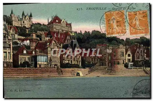 Ansichtskarte AK Trouville Groupe de Villas
