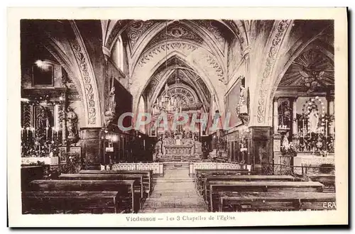 Ansichtskarte AK Vicdessos Les 3 Chapelles de L&#39Eglise