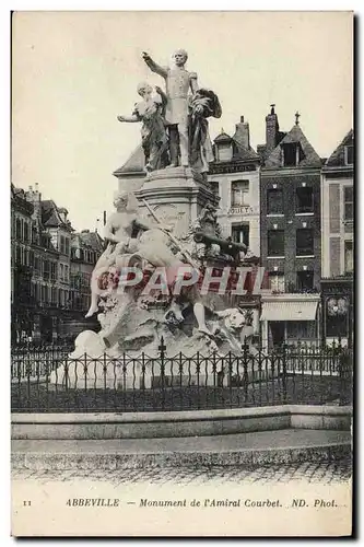 Cartes postales Abbeville Monument de L&#39Amiral Courbet