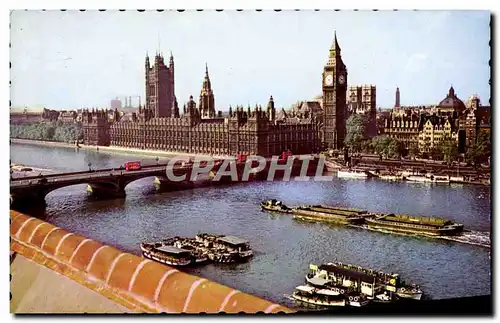 Cartes postales moderne Houses Of Parliament and Westminster Bridge London