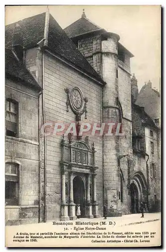 Ansichtskarte AK Besancon Historique Eglise Notre Dame