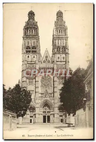 Cartes postales Tours La Cathedrale