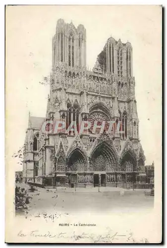 Cartes postales Reims La Cathedrale